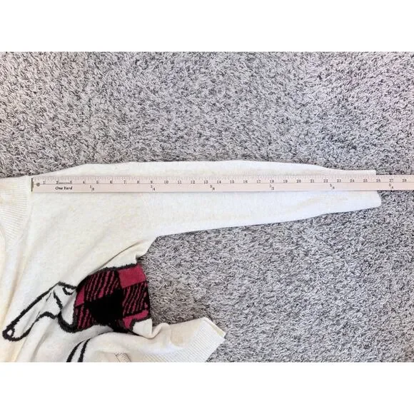 LOFT Dachshund Wrap-Around Graphic Sweater – Size Small 🐶 - Picture 7 of 7